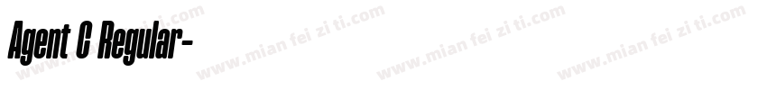 Agent C Regular字体转换